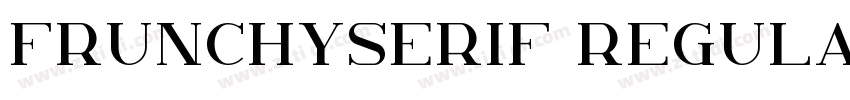FrunchySerif Regular字体转换